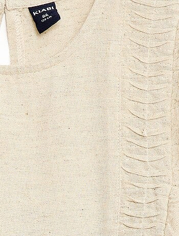 Blouse ample en lin mélangé