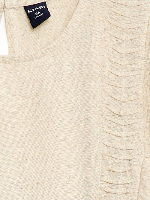 Blouse ample en lin mélangé - Kiabi