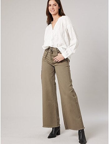 Blouse ample femme jacquard 'deeluxe'