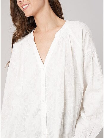 Blouse ample femme jacquard 'deeluxe'