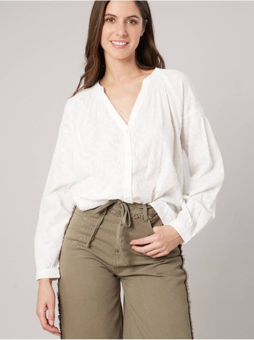 Blouse ample femme jacquard 'deeluxe' - Kiabi Blouse ample femme jacquard 'deeluxe' - Kiabi