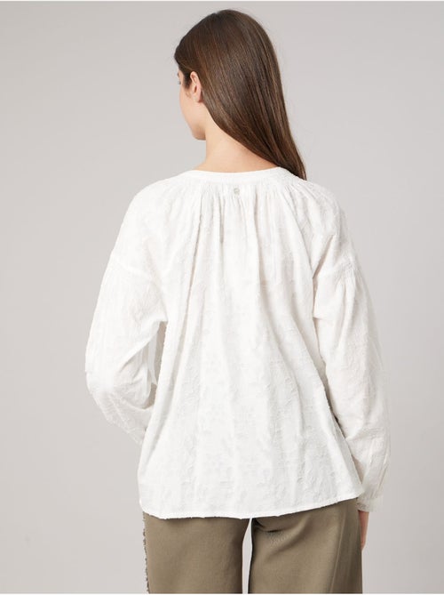 Blouse ample femme jacquard 'deeluxe' - Kiabi Blouse ample femme jacquard 'deeluxe' - Kiabi