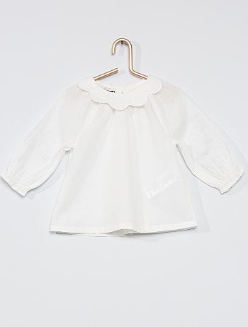 Blouse avec collerette