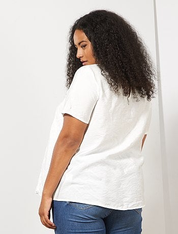 Blouse avec détails en macramé - Kiabi