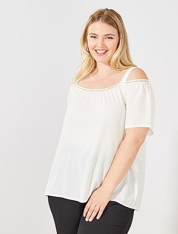 Blouse avec épaules dénudées - Kiabi