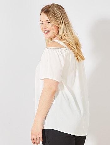 Blouse avec épaules dénudées - Kiabi