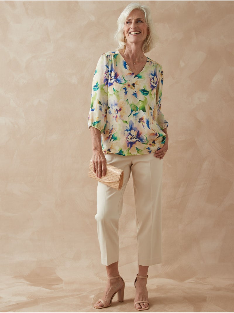 Blouse avec fronces - DAXON Vert - Kiabi