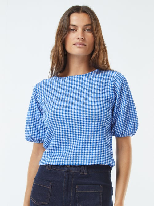 Blouse avec liens à nouer - Kiabi