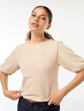 Blouse avec liens à nouer