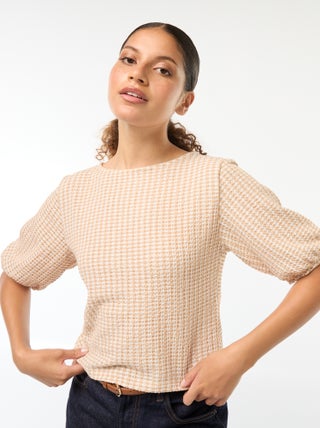 Blouse avec liens à nouer