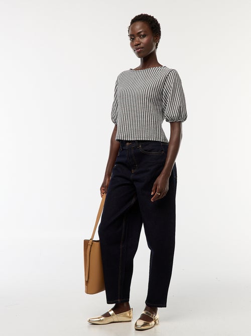 Blouse avec liens à nouer - Kiabi