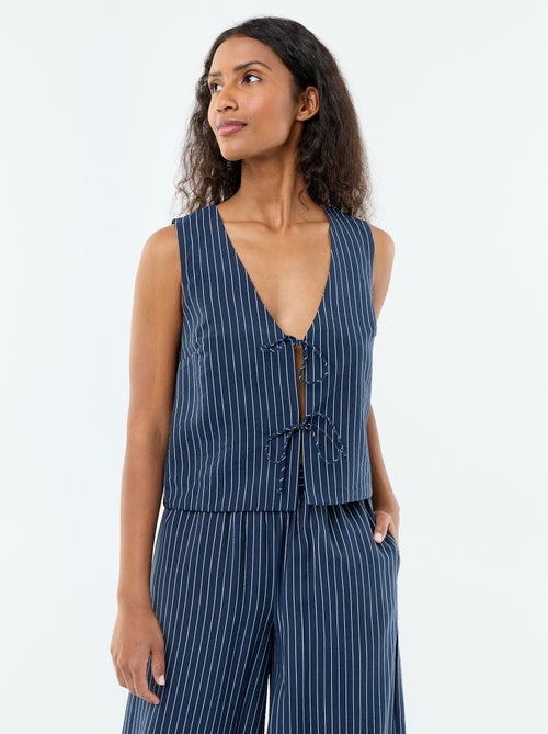 Blouse avec nœuds - Kiabi