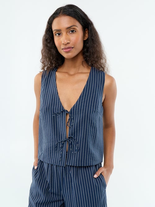 Blouse avec nœuds - Kiabi