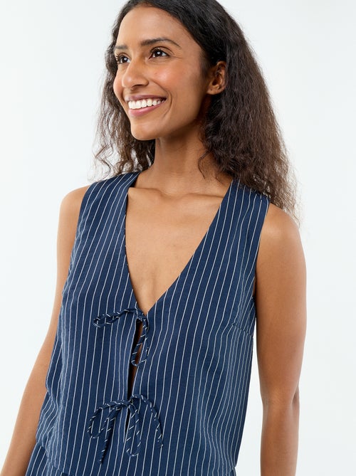 Blouse avec nœuds - Kiabi