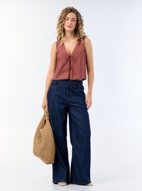 Blouse avec nœuds - Kiabi Blouse avec nœuds - Kiabi