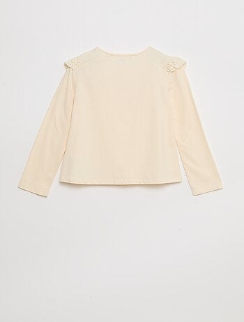 Blouse avec plastron avec broderies anglaises - So Easy