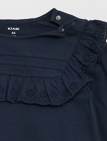 Blouse avec plastron avec broderies anglaises - So Easy