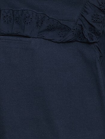 Blouse avec plastron avec broderies anglaises - So Easy