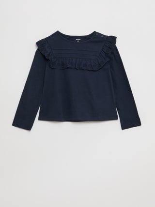 Blouse avec plastron avec broderies anglaises - So Easy