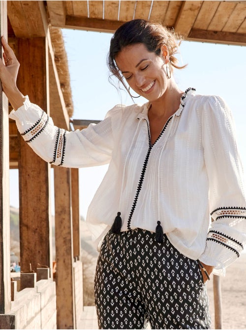 Blouse avec plis - DAXON - Kiabi