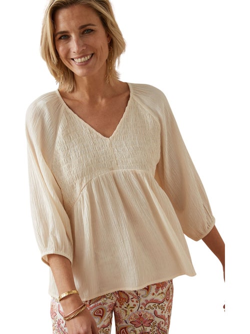 Blouse avec smocks - DAXON - Kiabi