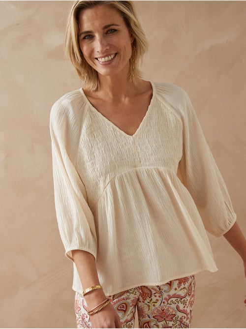 Blouse avec smocks - DAXON - Kiabi