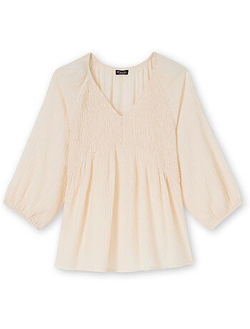 Blouse avec smocks