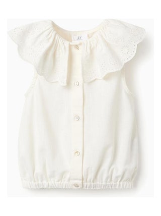 Blouse avec volants et broderie anglaise FIELD DAYS