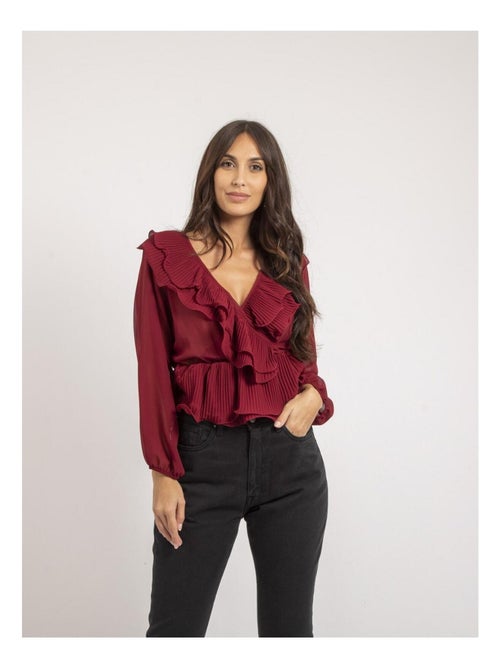 Blouse avec volants OPULA - Kiabi