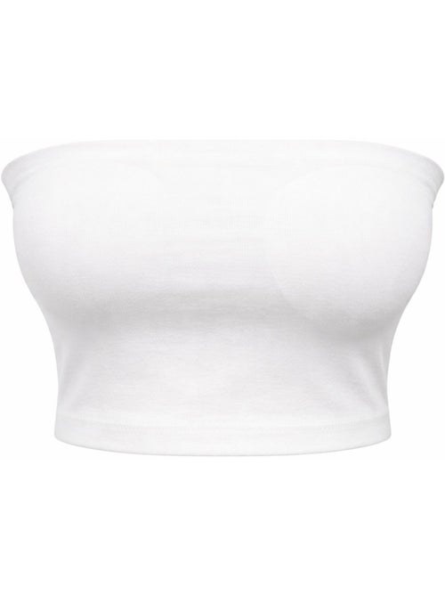 Blouse bandeau courte sans bretelles mixray - Kiabi Blouse bandeau courte sans bretelles mixray - Kiabi
