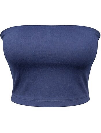 Blouse bandeau courte sans bretelles mixray
