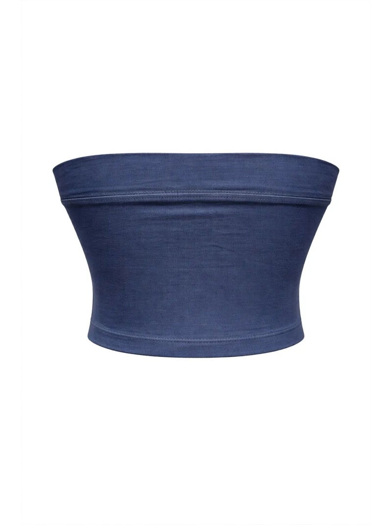 Blouse bandeau courte sans bretelles mixray Bleu marine - Kiabi