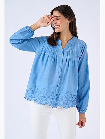Blouse base brodée - Damart
