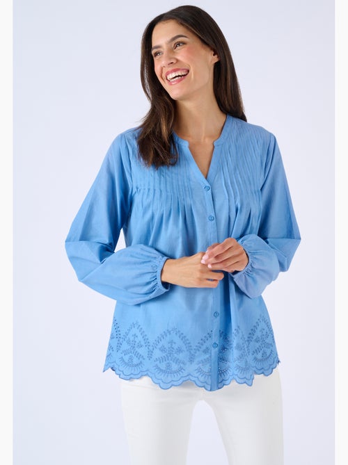 Blouse base brodée - Damart - Kiabi