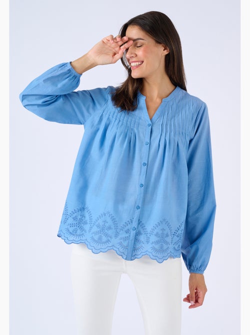 Blouse base brodée - Damart - Kiabi