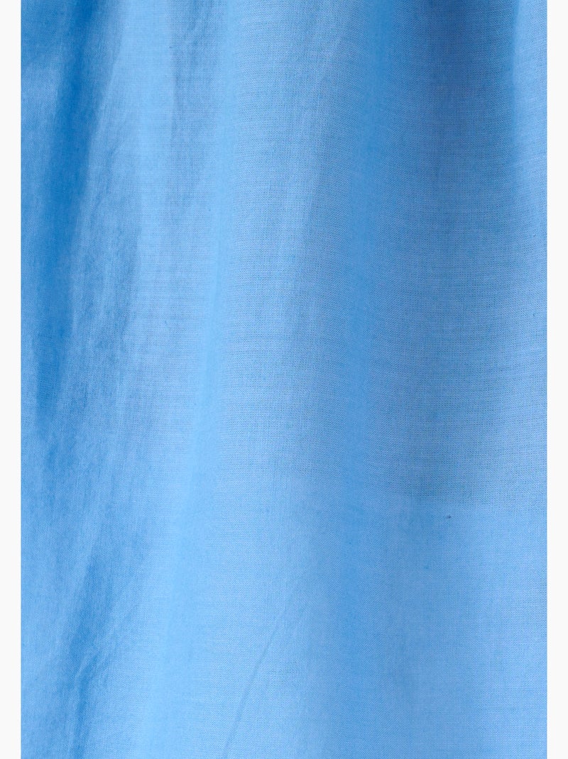 Blouse base brodée - Damart Bleu - Kiabi