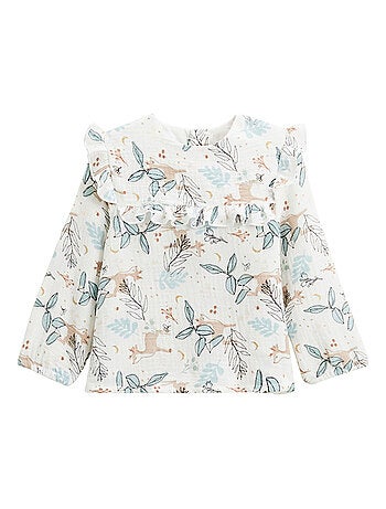 Blouse bébé en gaze de coton Alma