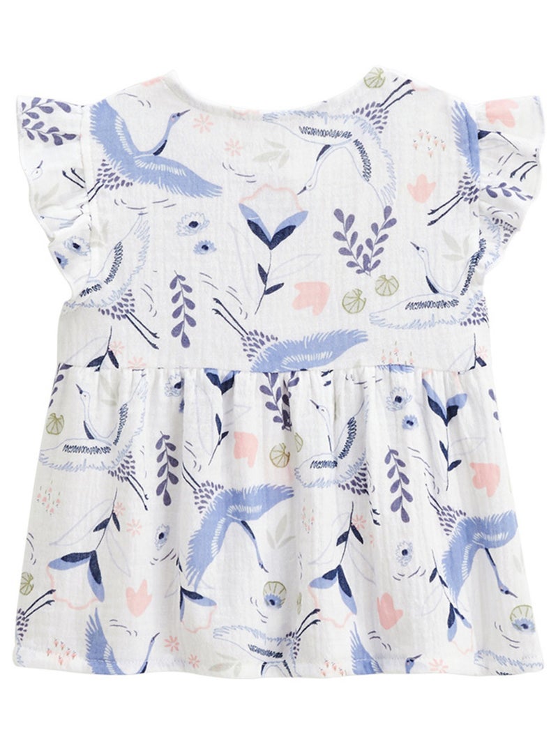 Blouse bébé en gaze de coton Tiana Ecru - Kiabi