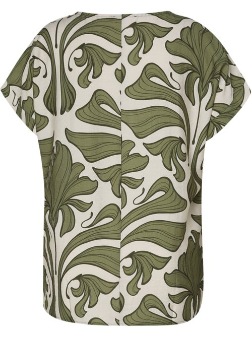 Blouse bicolore à imprimé floral PAPRIKA - Kiabi