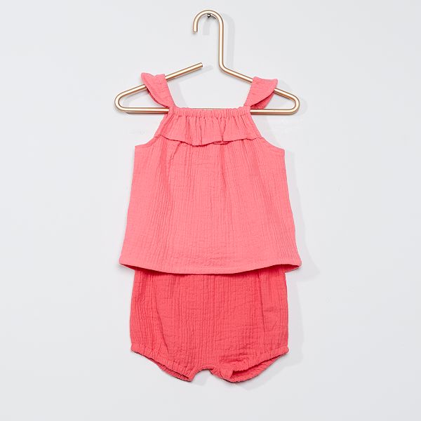 Blouse Bloomer Lange Bebe Fille Rose Kiabi 7 00