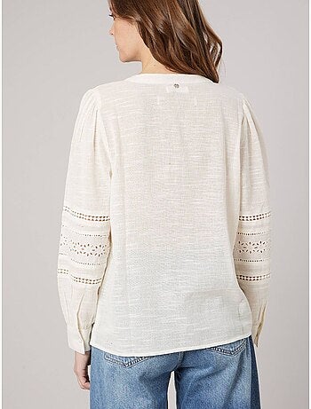 Blouse bohème femme en 100% coton 'Deeluxe'