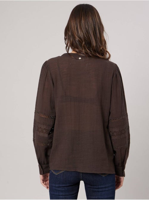 Blouse bohème femme en 100% coton 'Deeluxe' - Kiabi Blouse bohème femme en 100% coton 'Deeluxe' - Kiabi