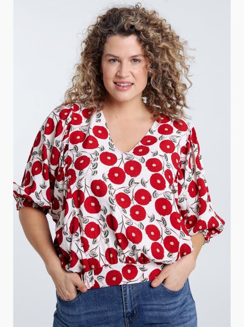 Blouse boite imprimé floral PAPRIKA - Kiabi