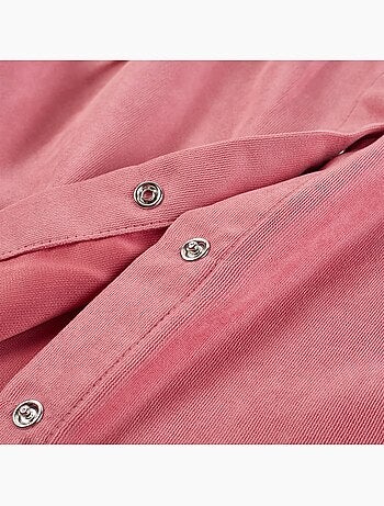 Blouse boutonnée enfant col classique manches longues bouffantes - vidaxl