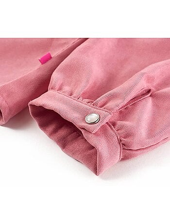 Blouse boutonnée enfant col classique manches longues bouffantes - vidaxl