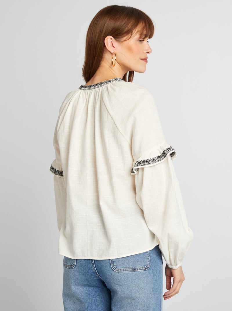 Fond de robe en viscose fluide sur champagne | GOLDNER