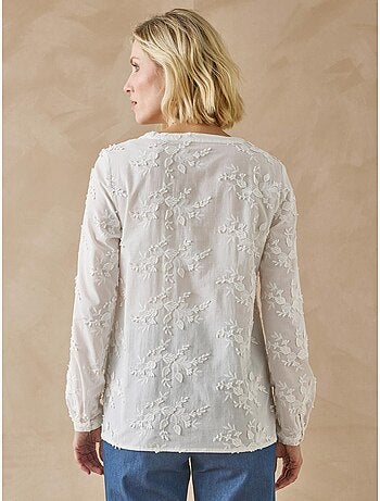 Blouse brodée en coton - DAXON