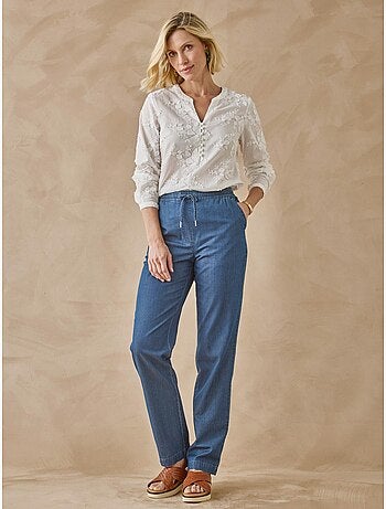 Blouse brodée en coton - DAXON
