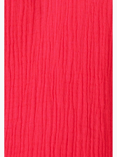 Blouse brodée en double gaze effet crêpé - Damart - Kiabi