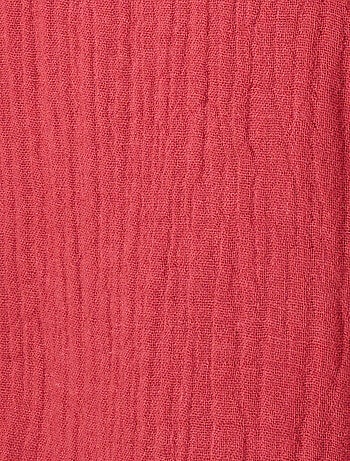 Blouse brodée en gaze de coton biologique - Damart